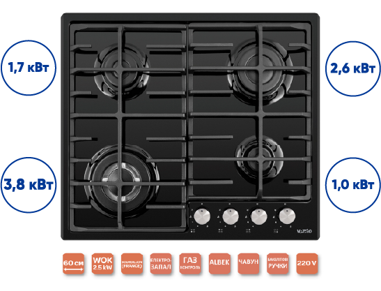 Варильна поверхня HG D7 ST (X)